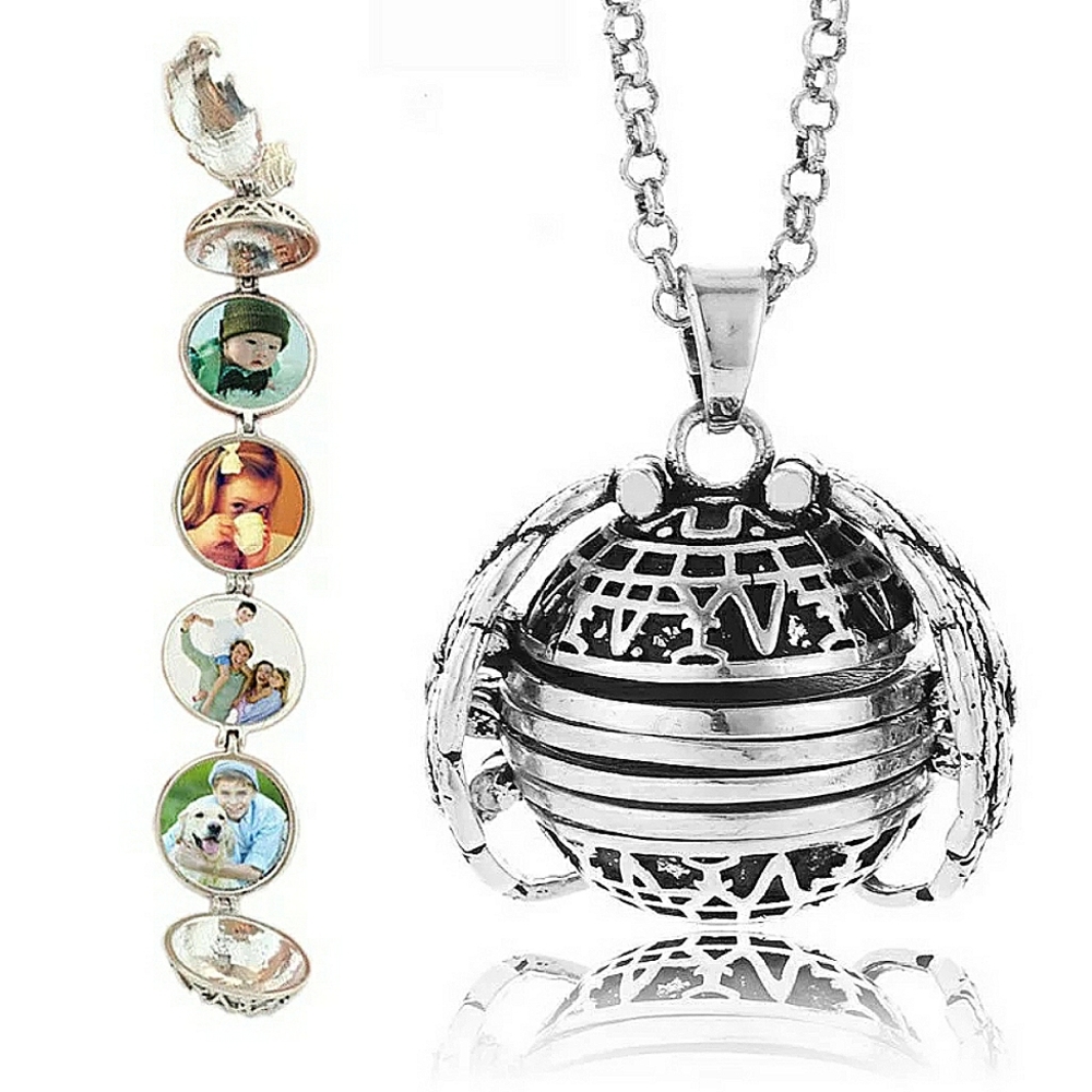 💗PERFECT GIFT💗 Angel Wing Keepsake Fold Out Photo Locket 🏆HP🏆